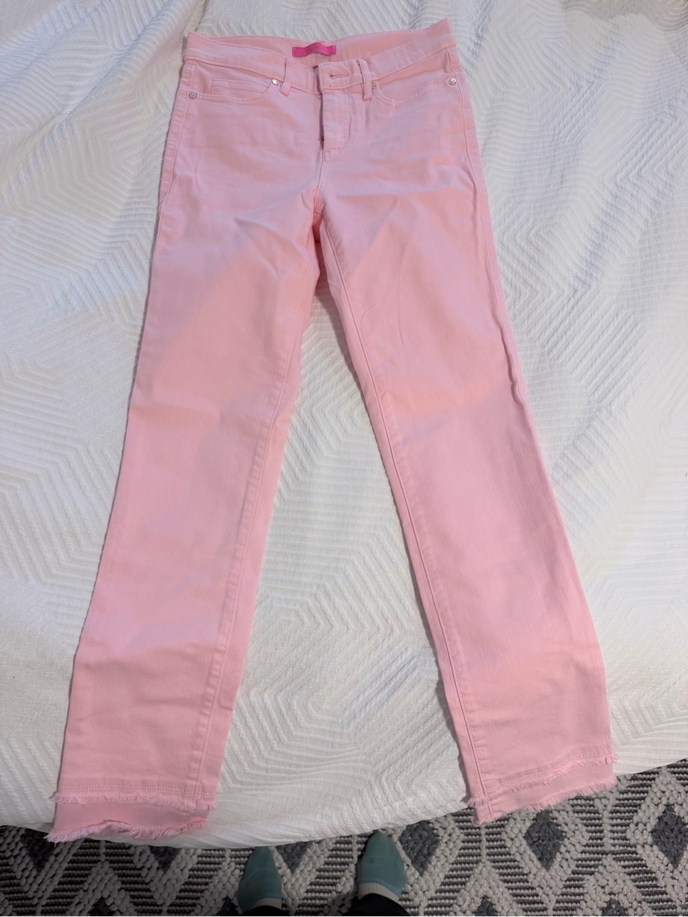 Lilly Pulitzer Pastel Pink Straight-Leg Jeans